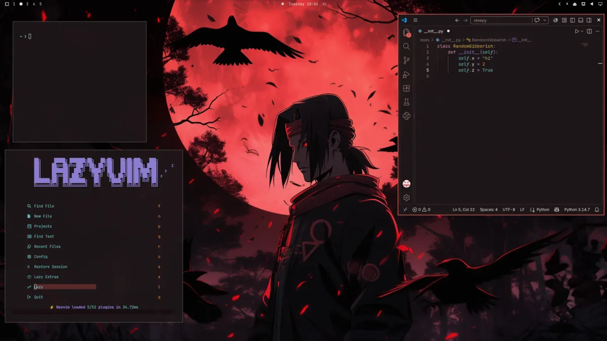 Itachi theme screenshot